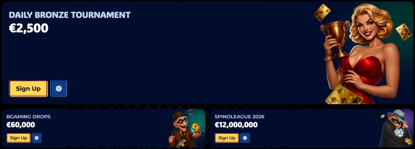 Gangstasino Casino Tournaments